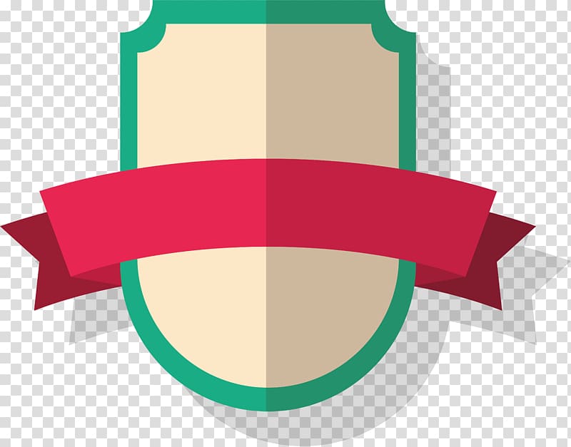 red and green bow and shield logo, Shape, Shield shape transparent background PNG clipart