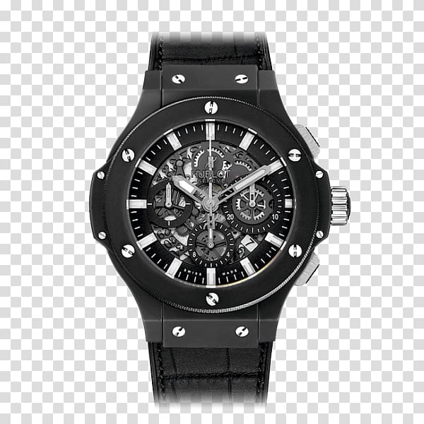 Hublot Big Bang Aero Bang Watch Chronograph Retail, watch transparent background PNG clipart