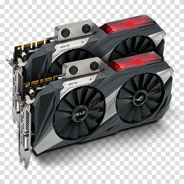 Graphics Cards & Video Adapters NVIDIA GeForce GTX 1080 Ti 英伟达精视GTX Republic of Gamers, others transparent background PNG clipart
