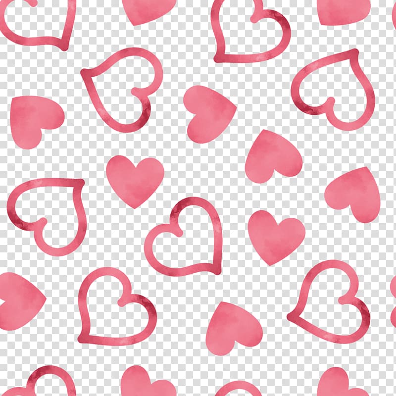 pink hearts , Heart , Heart-shaped background shading can transparent background PNG clipart