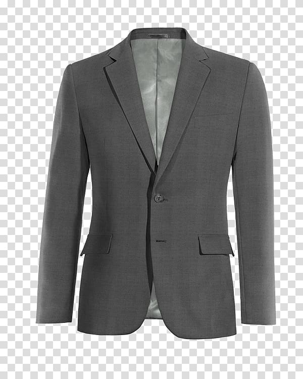 Blazer Tweed Jacket Suit Clothing, Gray Blazer transparent background PNG clipart