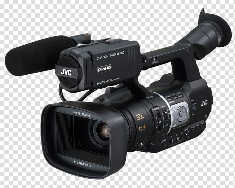 Video Cameras Professional video camera JVC Camcorder, Camera transparent background PNG clipart