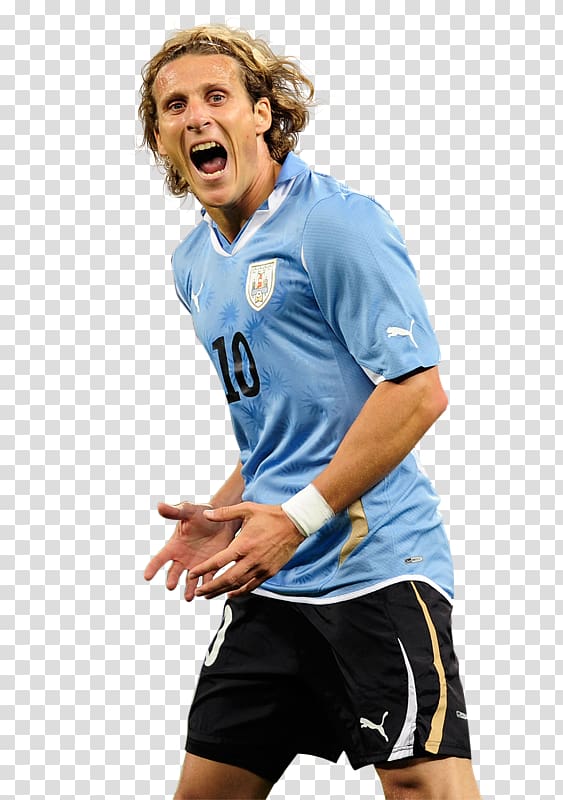 Diego Forlán 2010 FIFA World Cup Uruguay national football team Kitchee SC Jersey, Diego Forlan transparent background PNG clipart