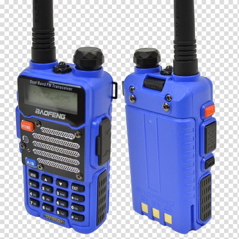 Baofeng UV-5R V2+ Two-way radio Baofeng UV-5R+, Twoway Radio transparent background PNG clipart