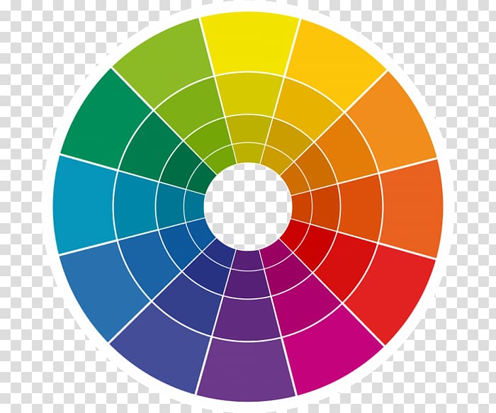 Color wheel Subtractive color Complementary colors, painting transparent background PNG clipart