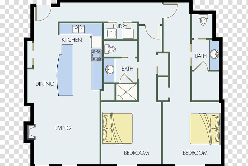 House plan 3D floor plan, design transparent background PNG clipart