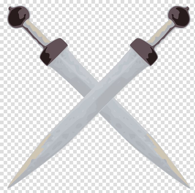 Gladius Gladiator Ancient Rome Sword First Punic War, swords transparent background PNG clipart