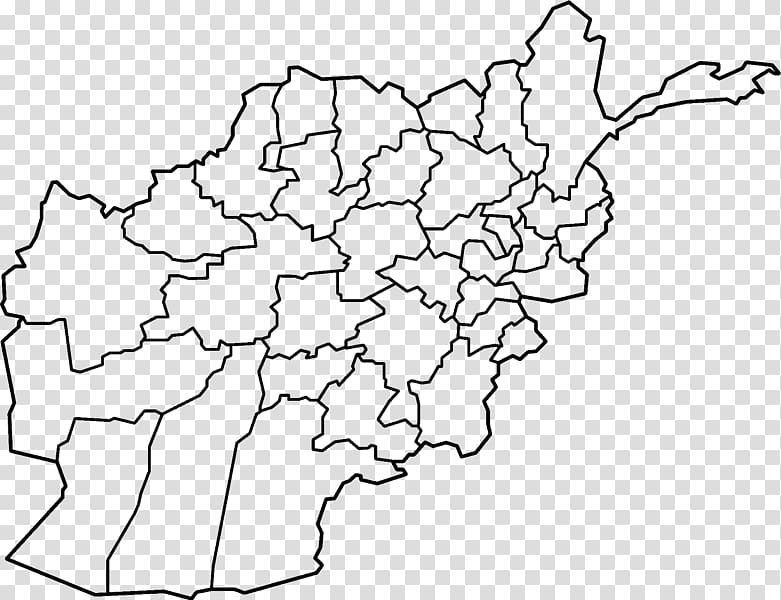 Kabul Paktia Province Farah Blank map, map transparent background PNG clipart