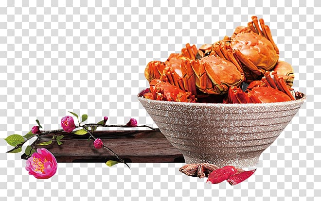 Chinese mitten crab Food Taobao Tmall, Spicy crab transparent background PNG clipart