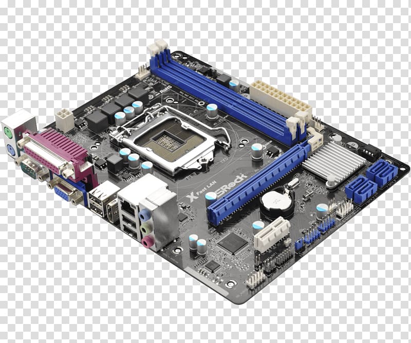 Intel LGA 1155 Motherboard DDR3 SDRAM ASRock, intel transparent background PNG clipart