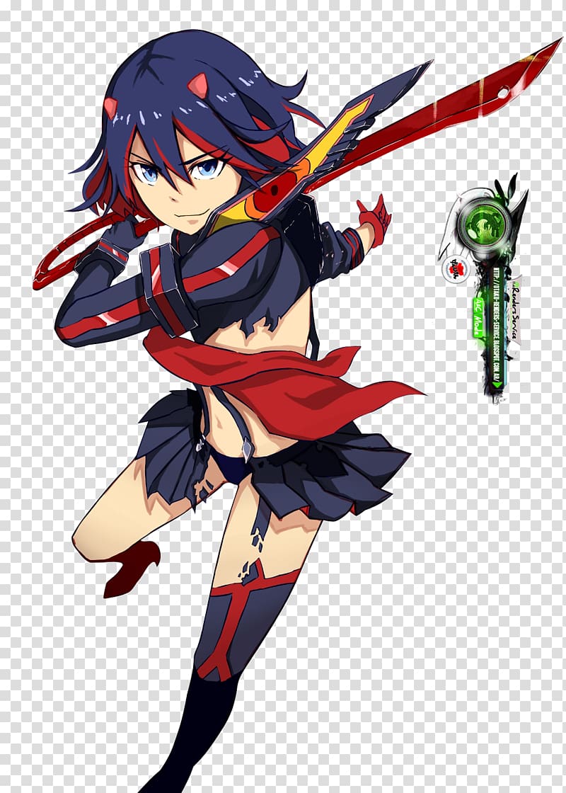 Ryuko Matoi Senketsu Mako Mankanshoku Anime, Anime transparent background PNG clipart