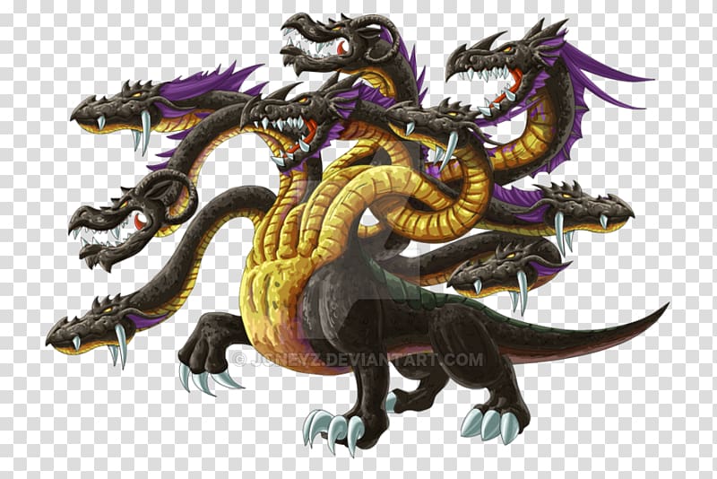 Lernaean Hydra Legendary creature Dragon, hydra transparent background PNG clipart