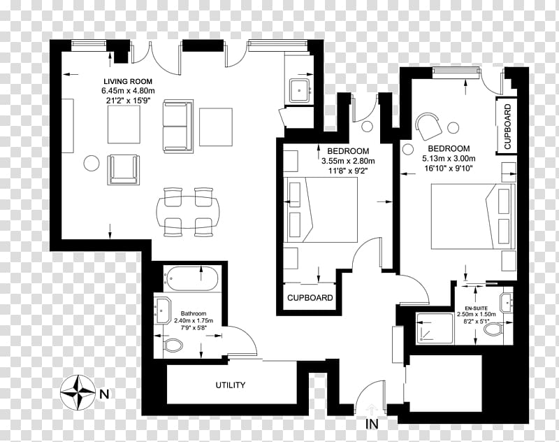 Floor plan Architecture Furniture Square meter, floor plan transparent background PNG clipart