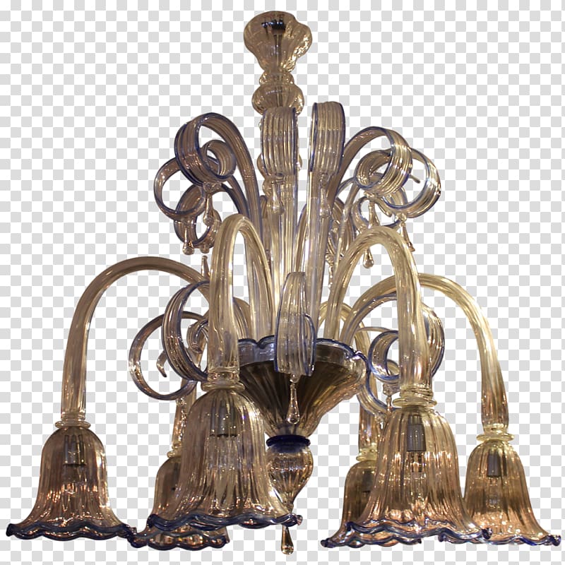 Chandelier Murano glass Lighting, light transparent background PNG clipart