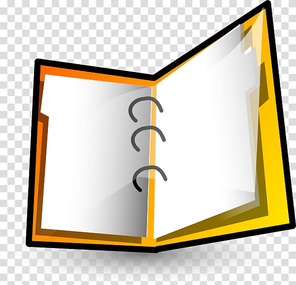 Paper Ring binder Notebook , Open Binder transparent background PNG clipart