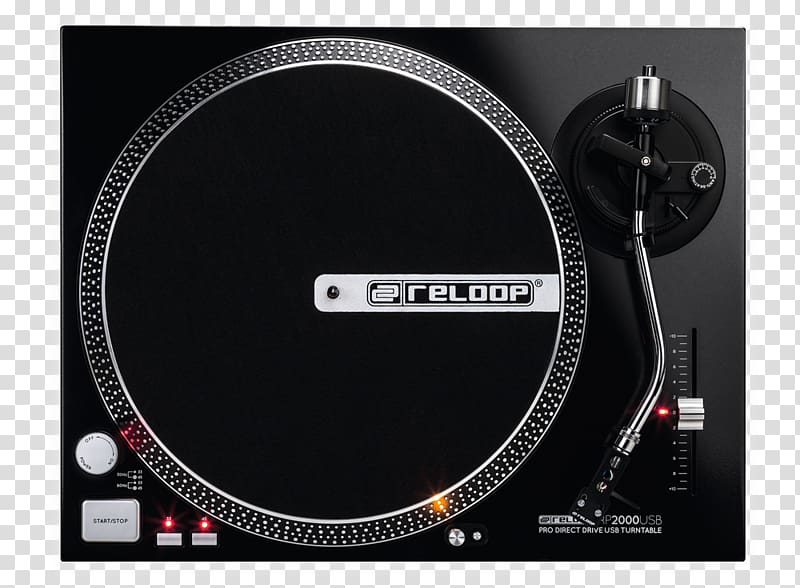 Direct-drive turntable Reloop RP 2000 USB Turntable Turntablism Reloop RP-8000 Audio, USB transparent background PNG clipart