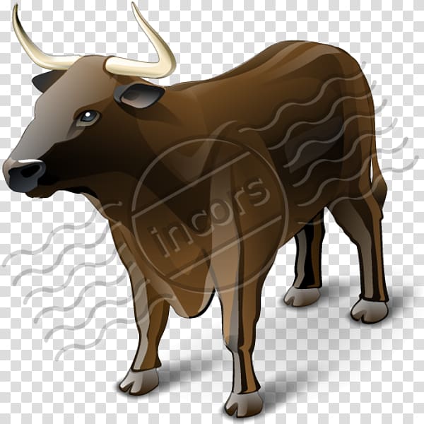 Dairy cattle Zebu Bull Ox Computer Icons, bull transparent background PNG clipart