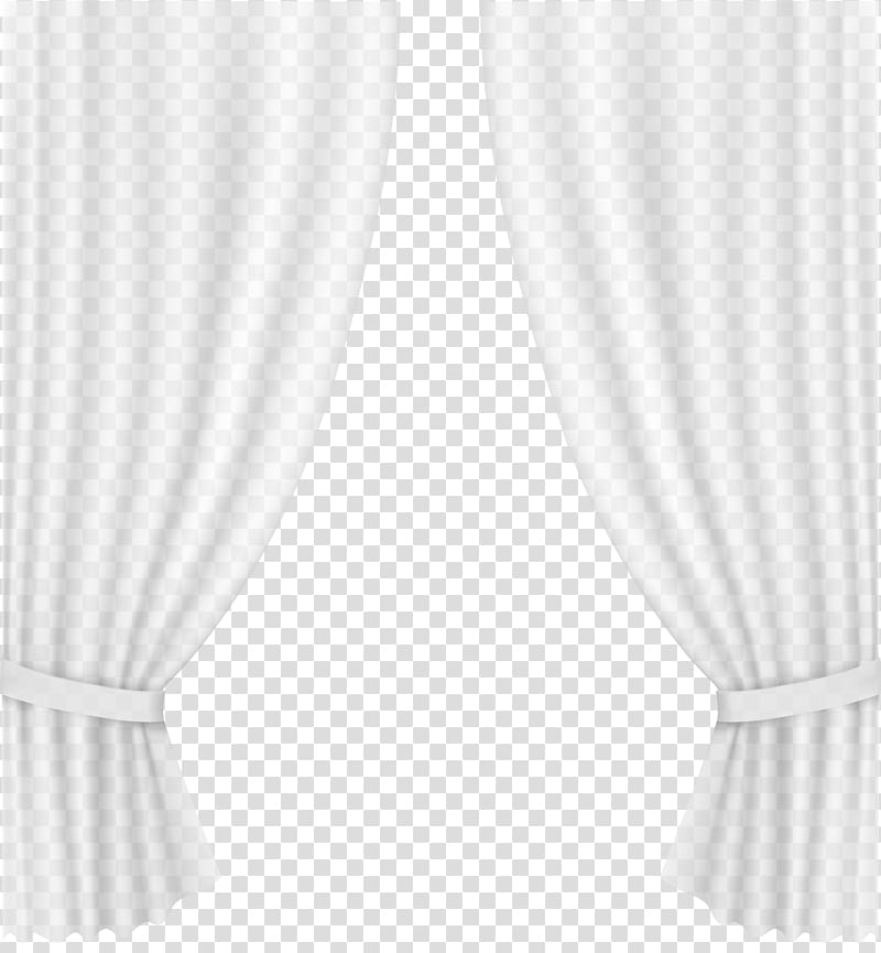 white panel curtain , Curtain Black and white Textile Pattern, Curtain White transparent background PNG clipart