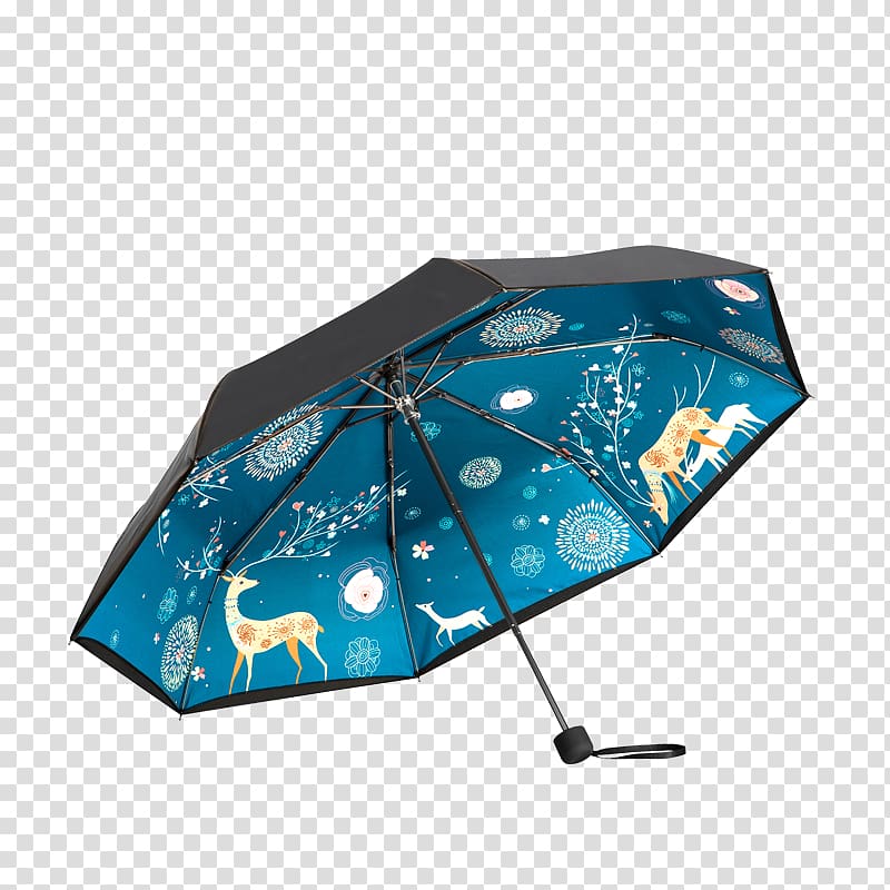 Umbrella Sunscreen Ultraviolet Designer, Product kind retro blue parasol transparent background PNG clipart