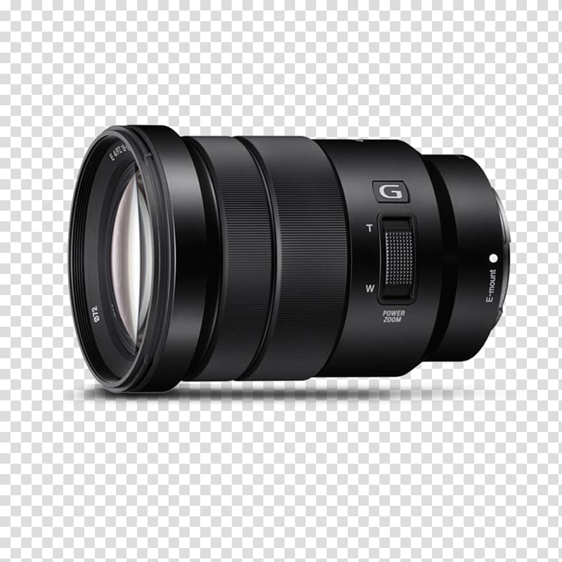 Sony E PZ 18-105mm F4 G OSS Sony E-mount Camera lens Zoom lens Sony α, camera lens transparent background PNG clipart