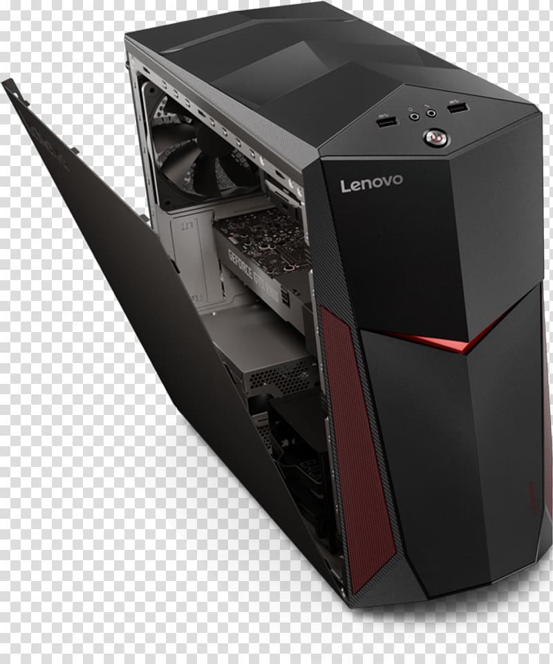 Lenovo Legion Y520 Lenovo, Legion Y520t 3GHz PC i5-7400 Black Tower Intel Core i5 Intel Core i7, Computer transparent background PNG clipart