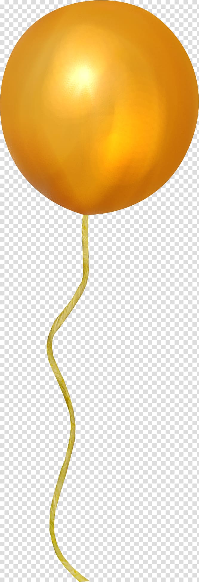 yellow balloon illustration, Balloon Orange , BALOON transparent background PNG clipart