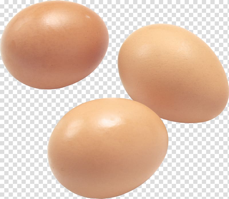 three brown egg, Chicken Egg roll Egg foo young Egg white, Eggs transparent background PNG clipart
