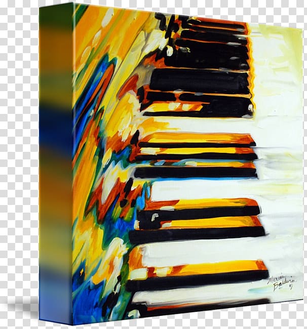 Abstract art Jazz piano Painting, Abstract Jazz Poster transparent background PNG clipart