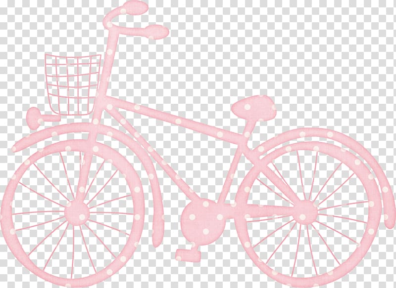 Bicycle wheel Bicycle frame Road bicycle Hybrid bicycle Pattern, Creative pink bike transparent background PNG clipart