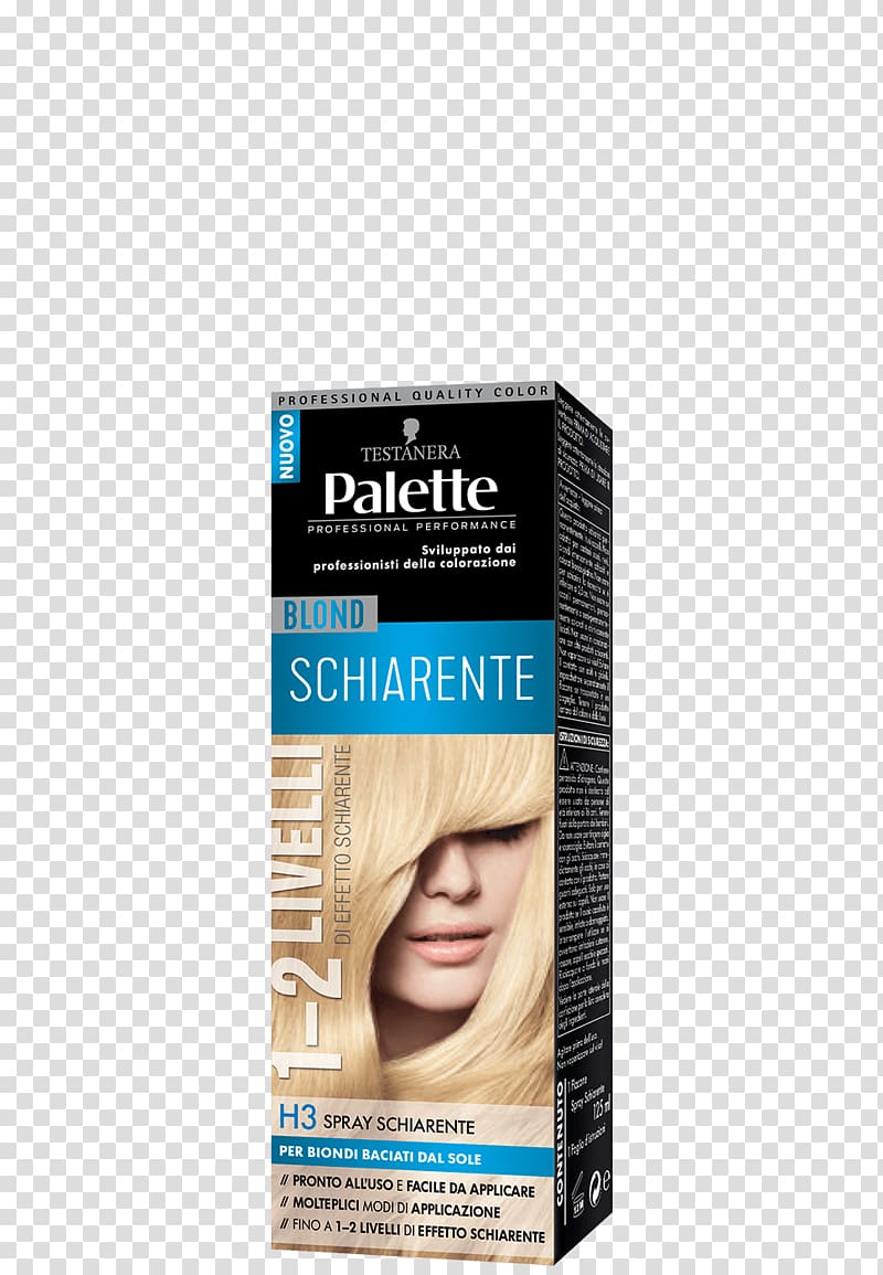 Hair coloring Schwarzkopf Blond Human hair color Aerosol spray, hair transparent background PNG clipart