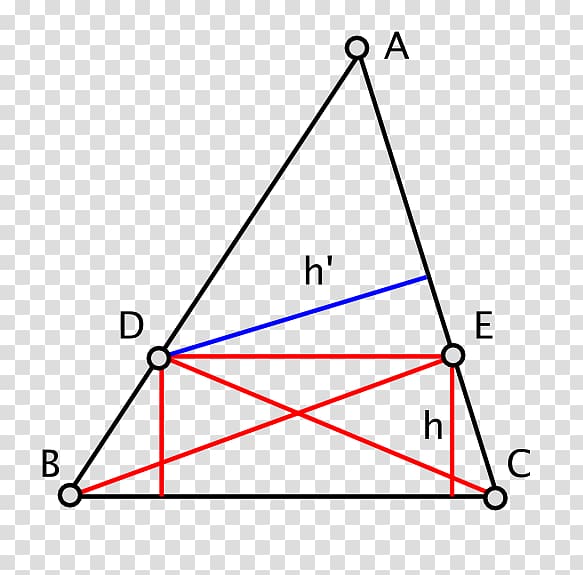 Triangle Intercept theorem Thales\'s theorem Mathematics, triangle transparent background PNG clipart