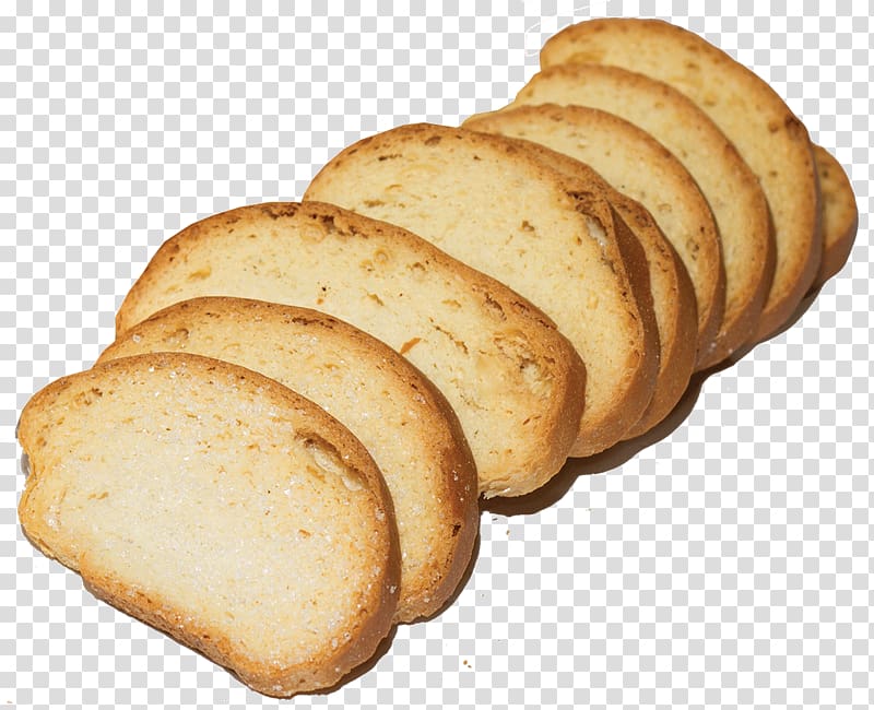 Zwieback Rye bread Toast Pandesal Sliced bread, Rusk transparent background PNG clipart