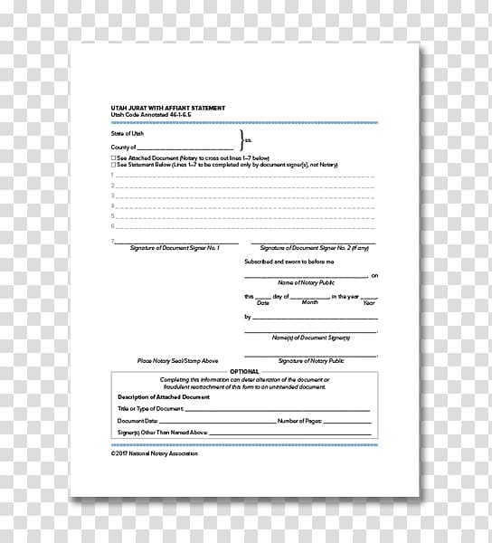 Jurat Utah Document Affidavit Notary public, Higher National Certificate transparent background PNG clipart