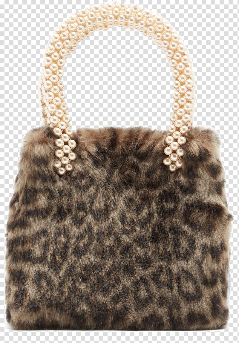Tote bag Leopard Shrimps Handbag, fur transparent background PNG clipart