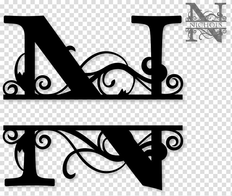 Letter Alphabet Monogram , black swan transparent background PNG clipart