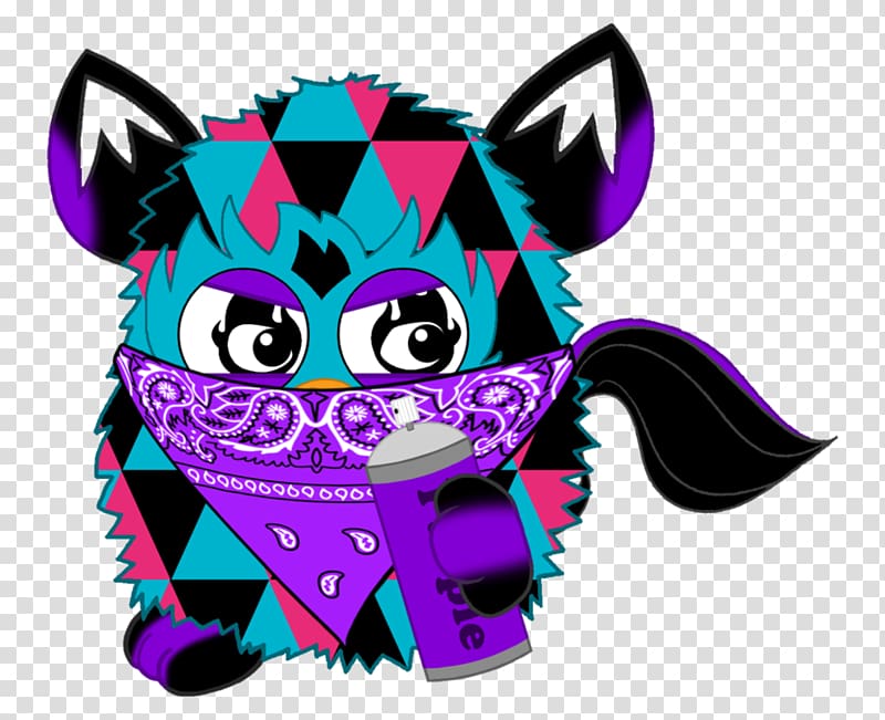 Furby , shading spray transparent background PNG clipart