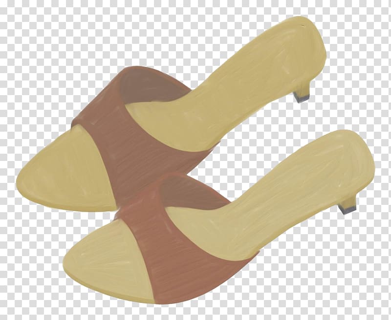 Slipper Sandal High-heeled footwear, High-heeled sandals transparent background PNG clipart