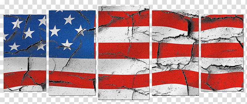 Canvas Work of art Panel painting Independence Day, Distressed American Flag transparent background PNG clipart