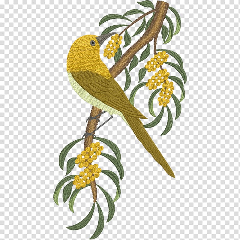 Bird Gang-gang cockatoo Machine embroidery, Bird transparent background PNG clipart
