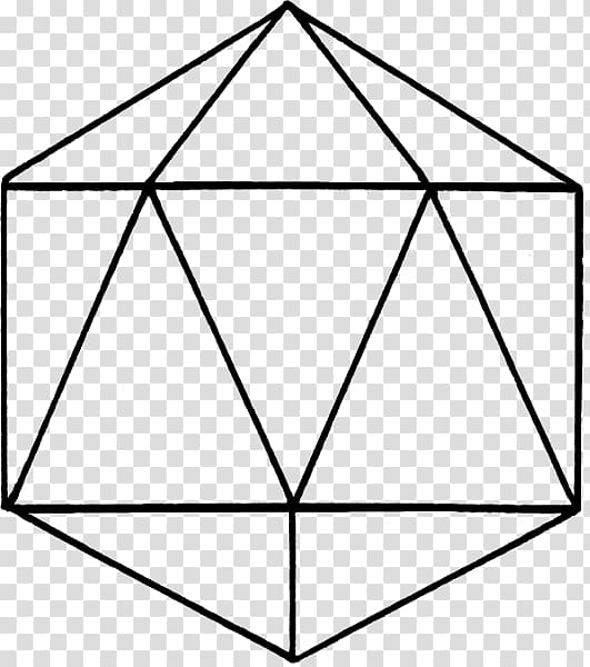 Regular icosahedron Capsid Octahedron, GEOMETRY transparent background PNG clipart