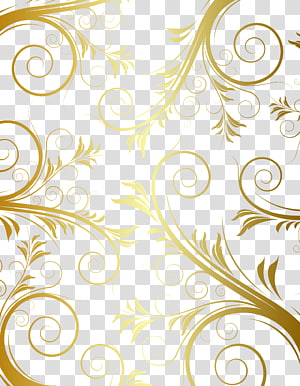 Gold Line, Gold Line border, oblong floral frame transparent background ...