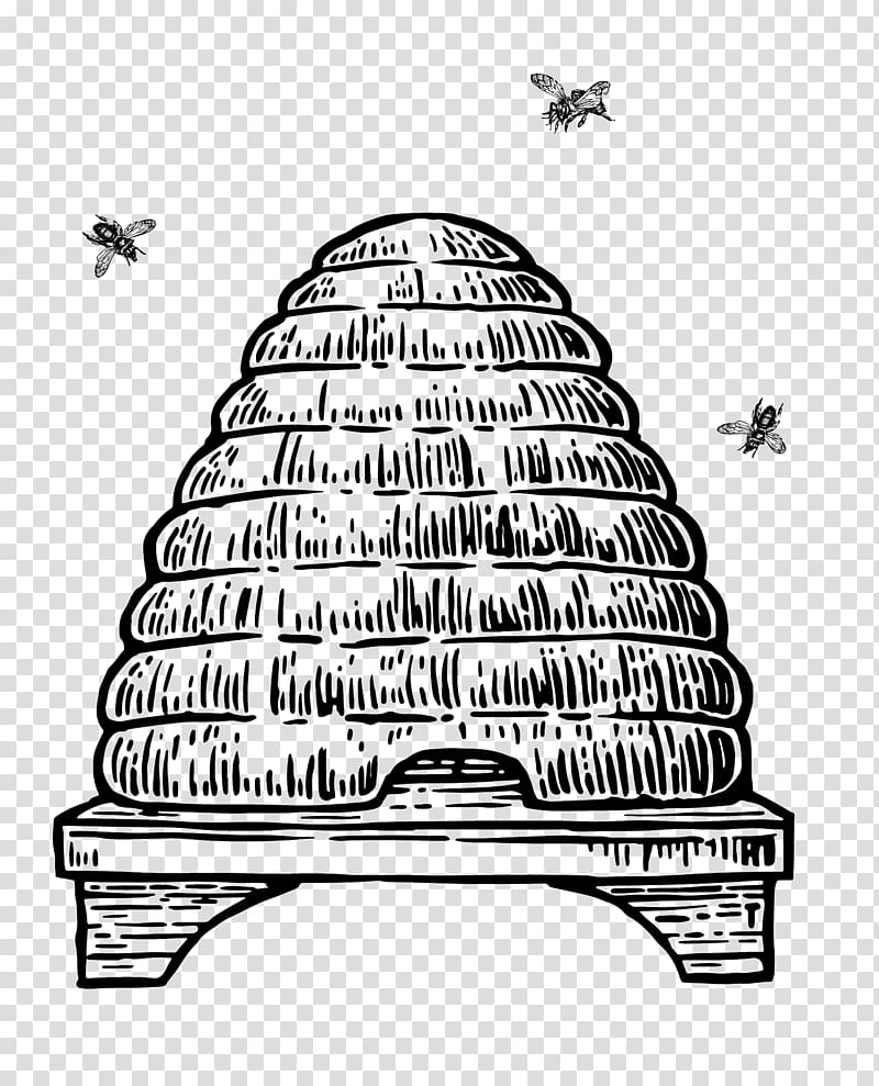 Beehive Drawing, honey bee hive material transparent background PNG clipart