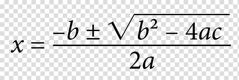 Quadratic Equation Quadratic formula Quadratic function, formula transparent background PNG clipart