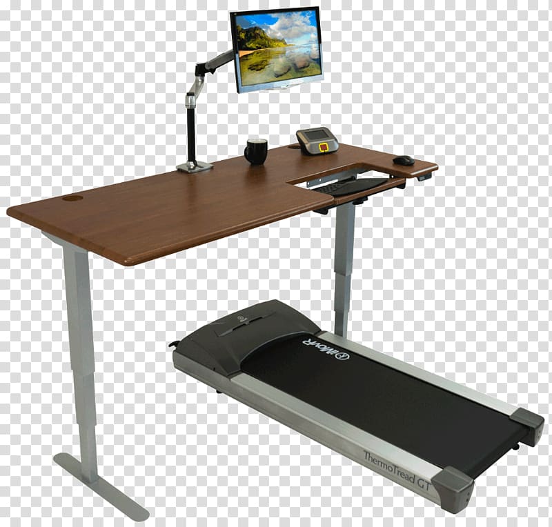 Treadmill desk Standing desk, standing desk transparent background PNG clipart