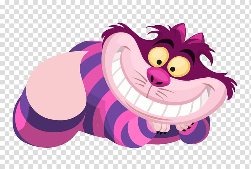 Cheshire Cat, Alice Cheshire Cat The Mad Hatter, Alice In Wonderland transparent background PNG clipart