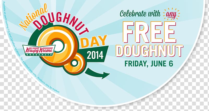 Dunkin' Donuts Krispy Kreme National Doughnut Day Glaze, others transparent background PNG clipart