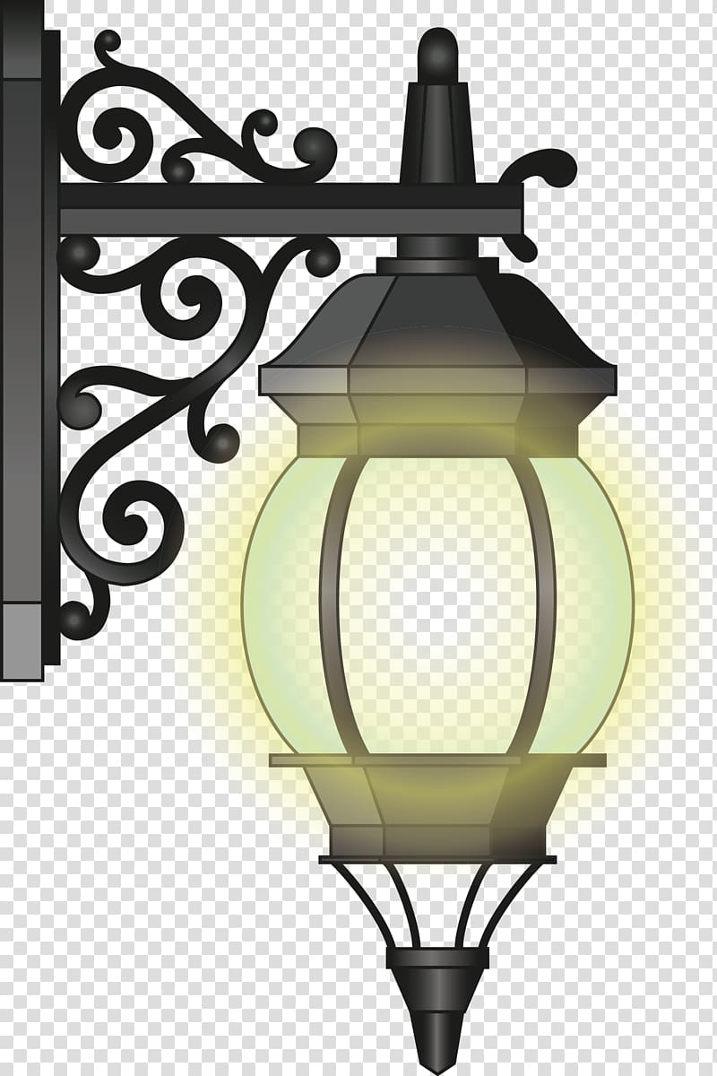Street light Lantern, European-style street lights Creative transparent background PNG clipart