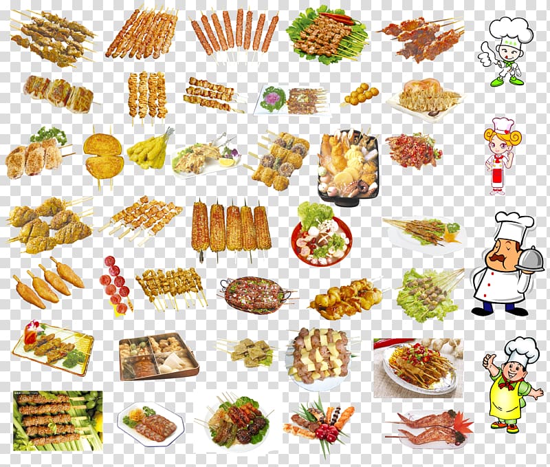 Barbecue Chuan Meat Lamb and mutton Food, Barbecue Book transparent background PNG clipart