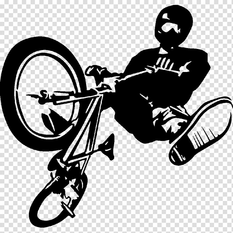 person ride on bike illustration, BMX T-shirt Bicycle Sticker Ornament, bmx transparent background PNG clipart