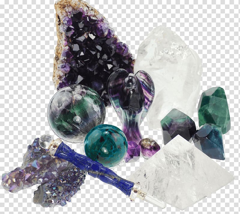 Amethyst Crystal healing Gemstone Jewellery, gemstone transparent background PNG clipart